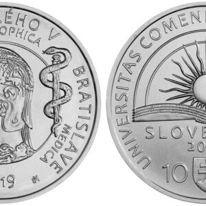 Minca Ag 10€/2019 proof "Univerzita Komenského v Bratislave 100.výr."