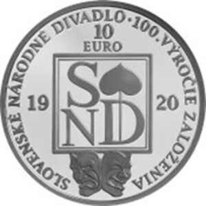 Minca Ag 10€/2019 proof/stand "Slovenské národné divadlo - 100 výročie....