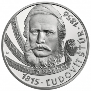 Minca Ag 10€/2015 stand "Ľudovít Štúr - 200. výročie narodenia"