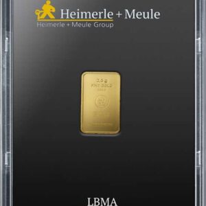 Zlatá investičná tehlička Heimerle Meulle 2,5g