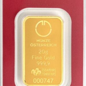 Zlatá tehlička 20g Münze